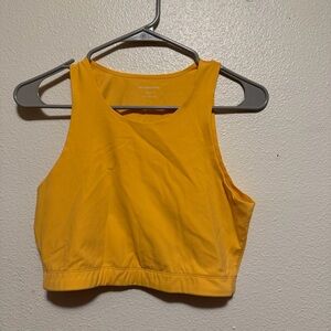 REI Yellow Sleeveless Crop Top